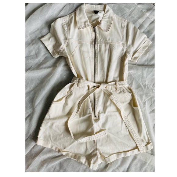 Cream Romper